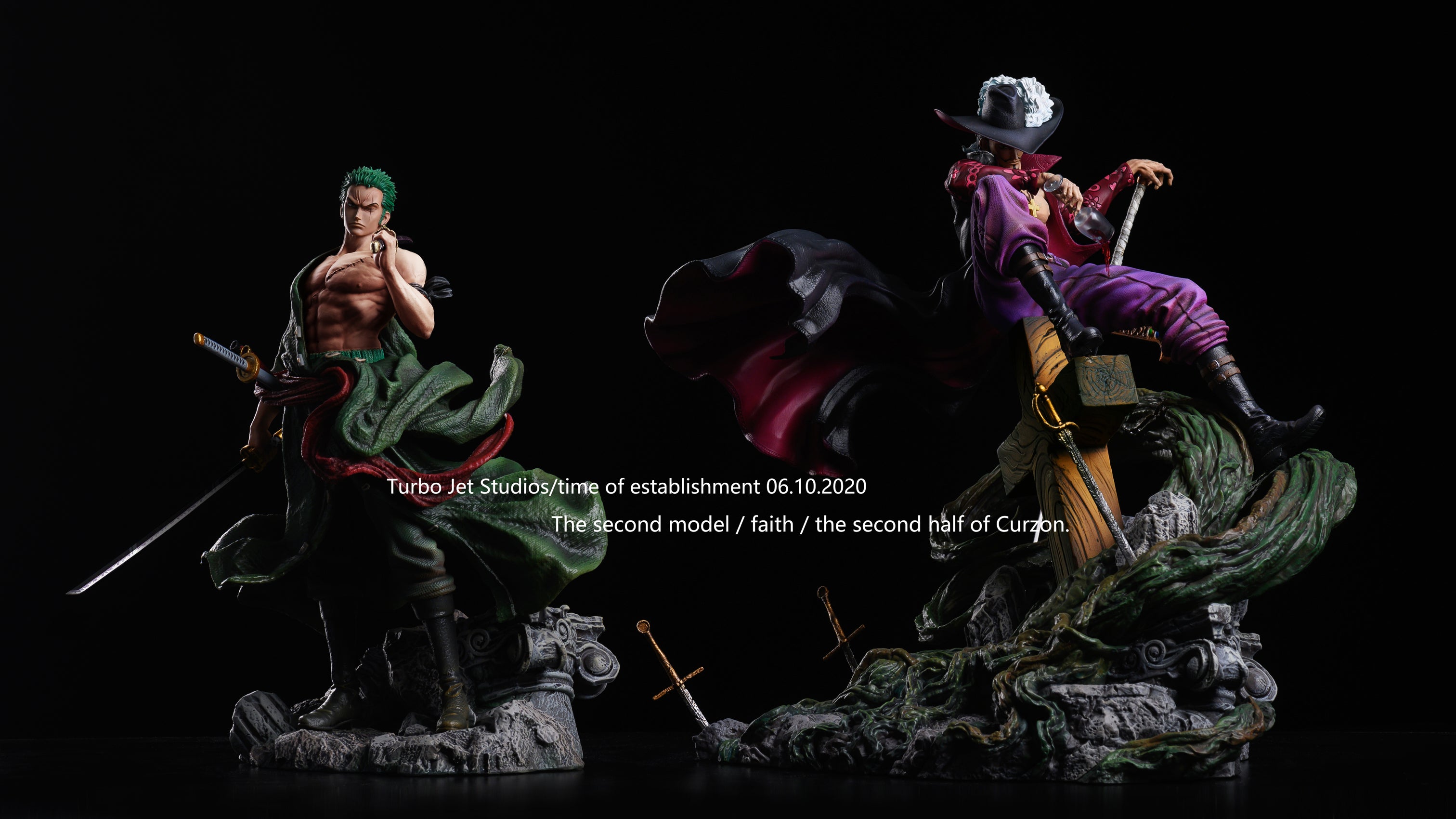 Turbo Jet Studio One Piece Mihawk and Zoro (Ready Stock)