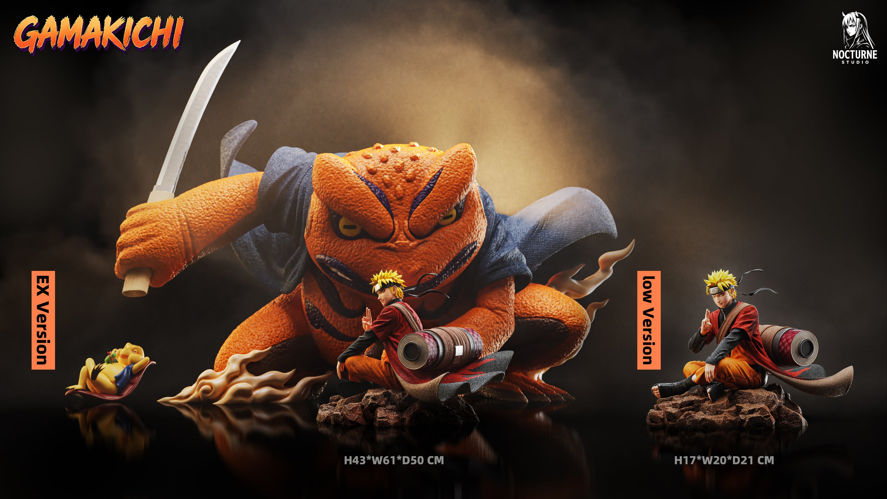 (Pre-order) Nocturne Studio Naruto Shippuden Naruto and Gamakichi
