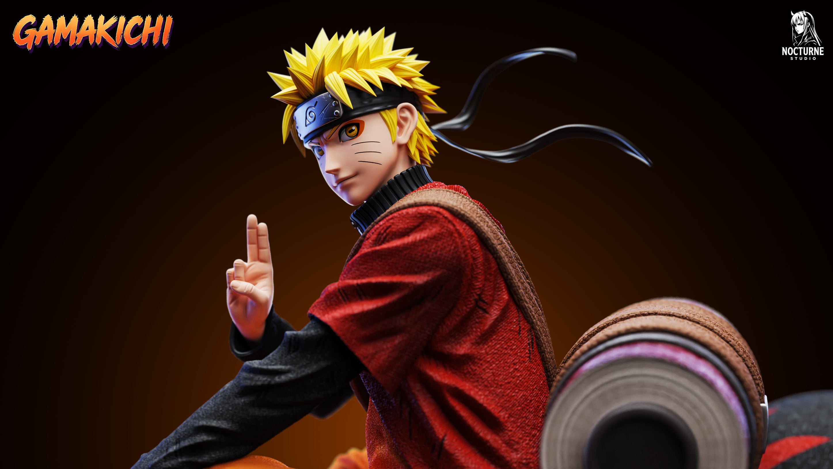 (Pre-order) Nocturne Studio Naruto Shippuden Naruto and Gamakichi