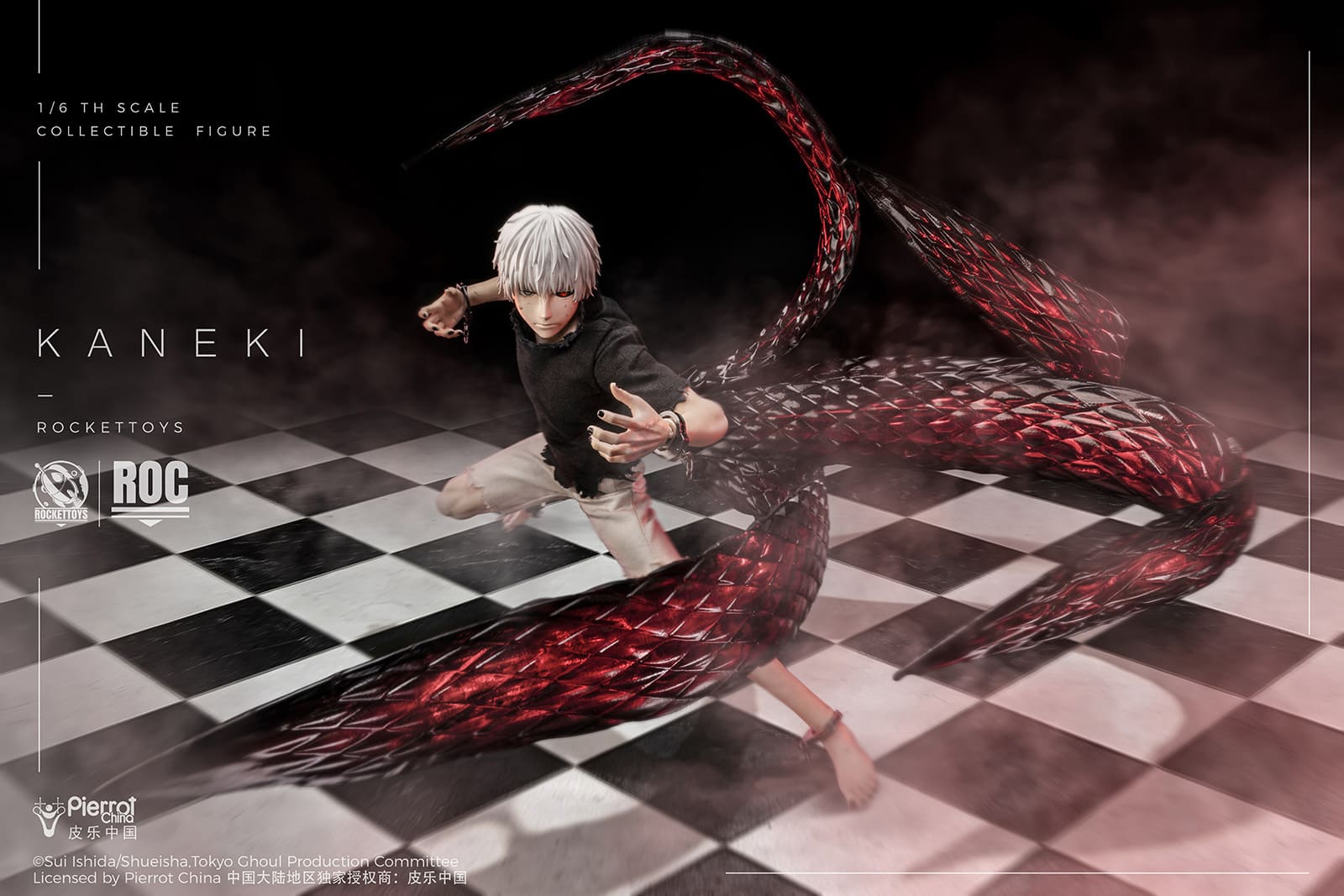 (Pre-order) ROCKETTOYS Officially Licensed China Edition – KANEKI Awakening Ver. 1/6 Scale Action Figure