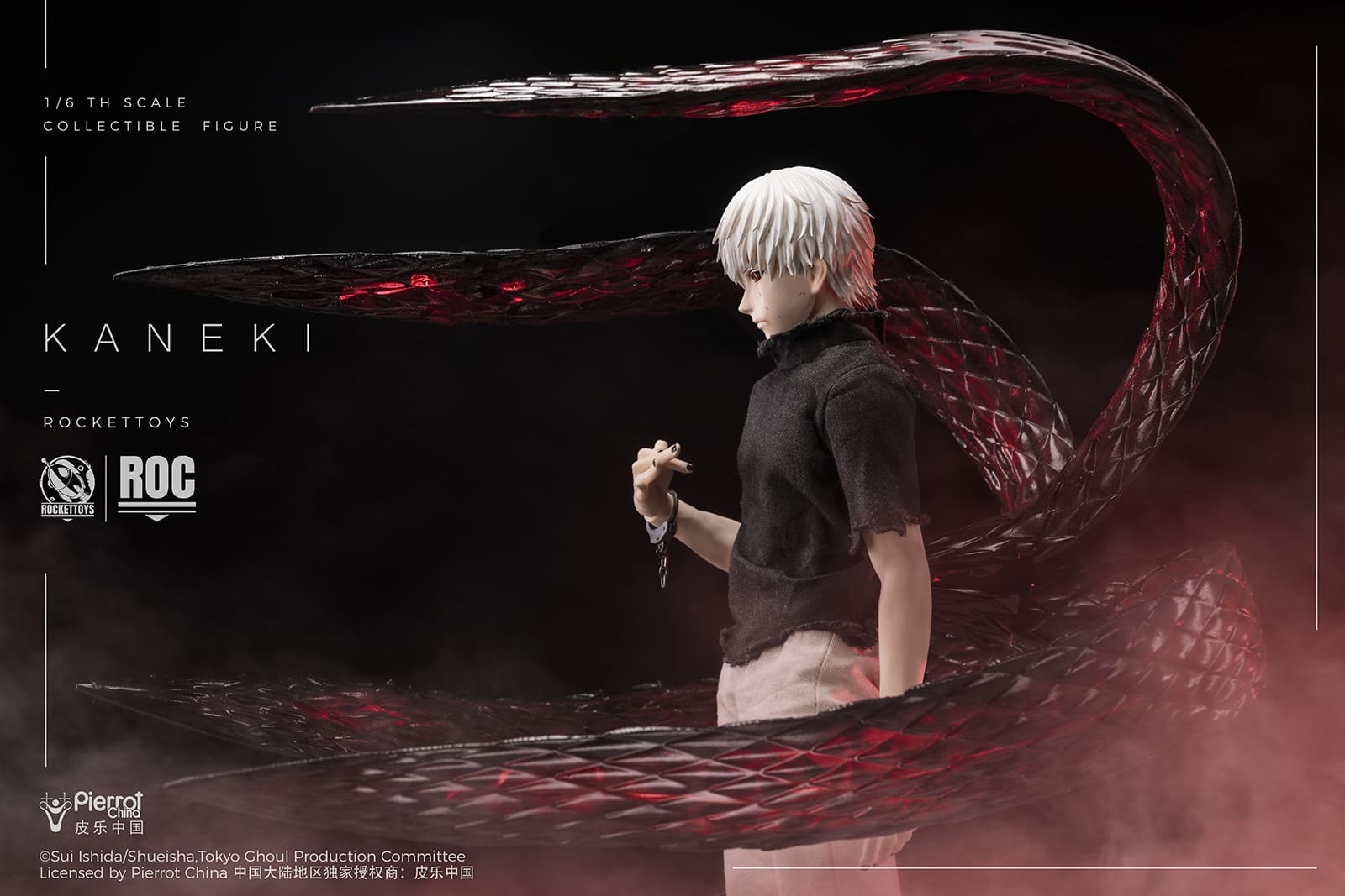 (Pre-order) ROCKETTOYS Officially Licensed China Edition – KANEKI Awakening Ver. 1/6 Scale Action Figure
