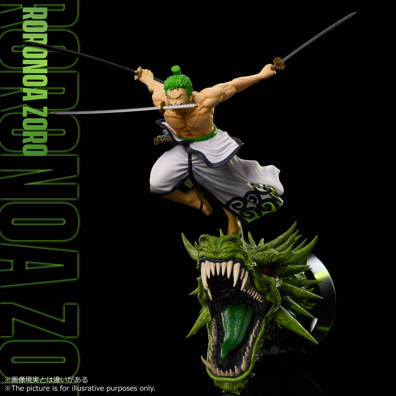 One Piece Roronoa Zoro Wano Arc 1/8 Wall-Mounted Licensed Statue (Ready Stock)
