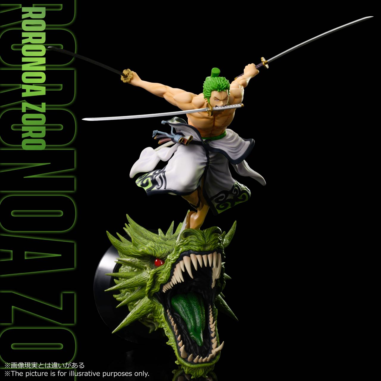 One Piece Roronoa Zoro Wano Arc 1/8 Wall-Mounted Licensed Statue (Ready Stock)