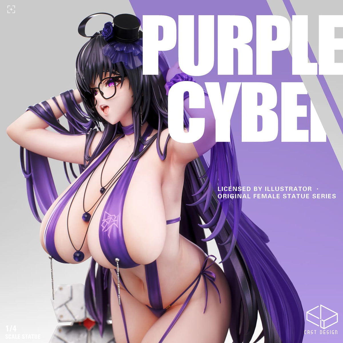 (Pre-order) Cast Design Studio - Purple Cyber - Original Statue | ShonenX Collectibles