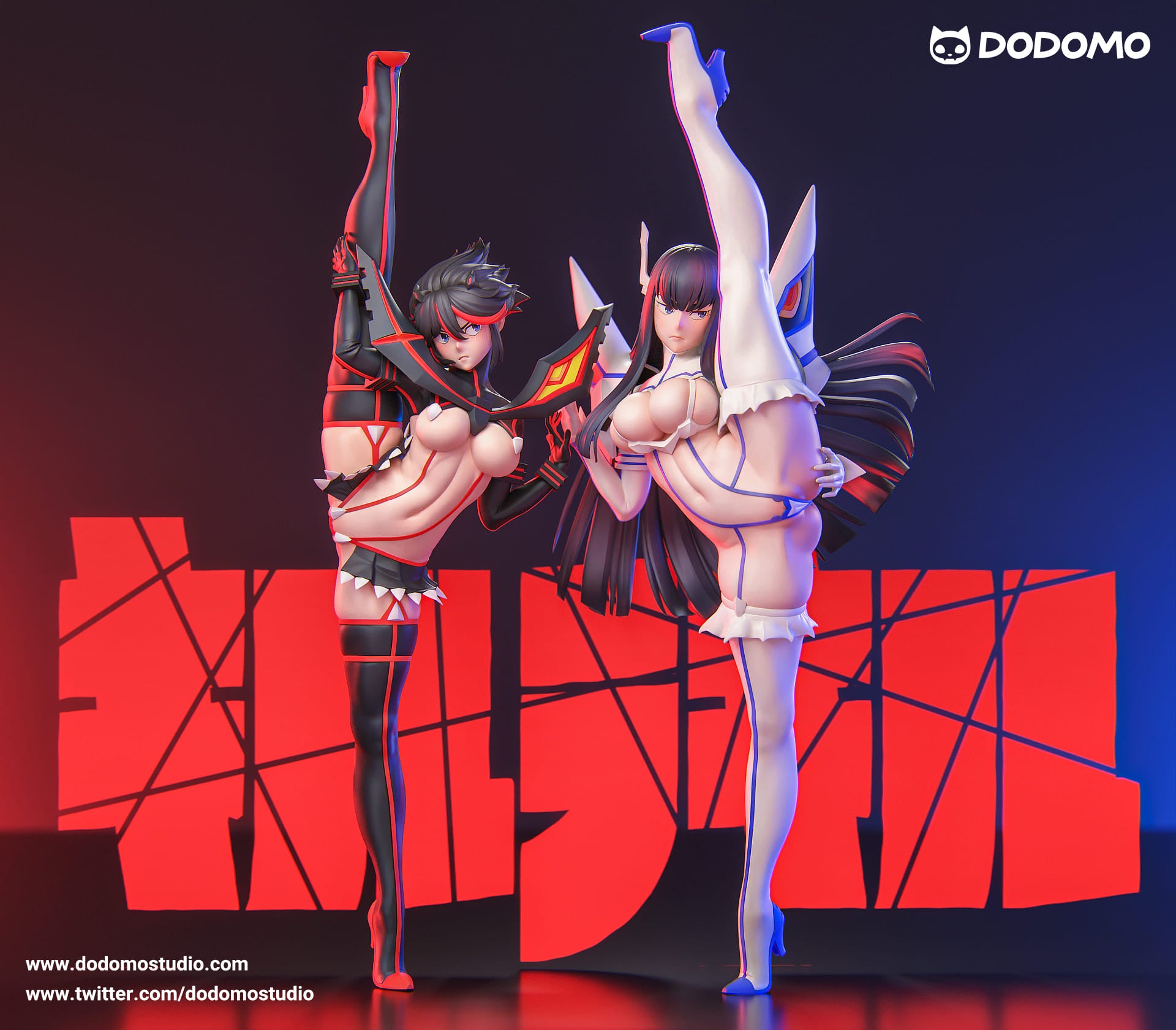 (Preorder) Dodomo Studio Kill la Kill Ryuko Matoi x Kiryuuin Satsuki 1/6
