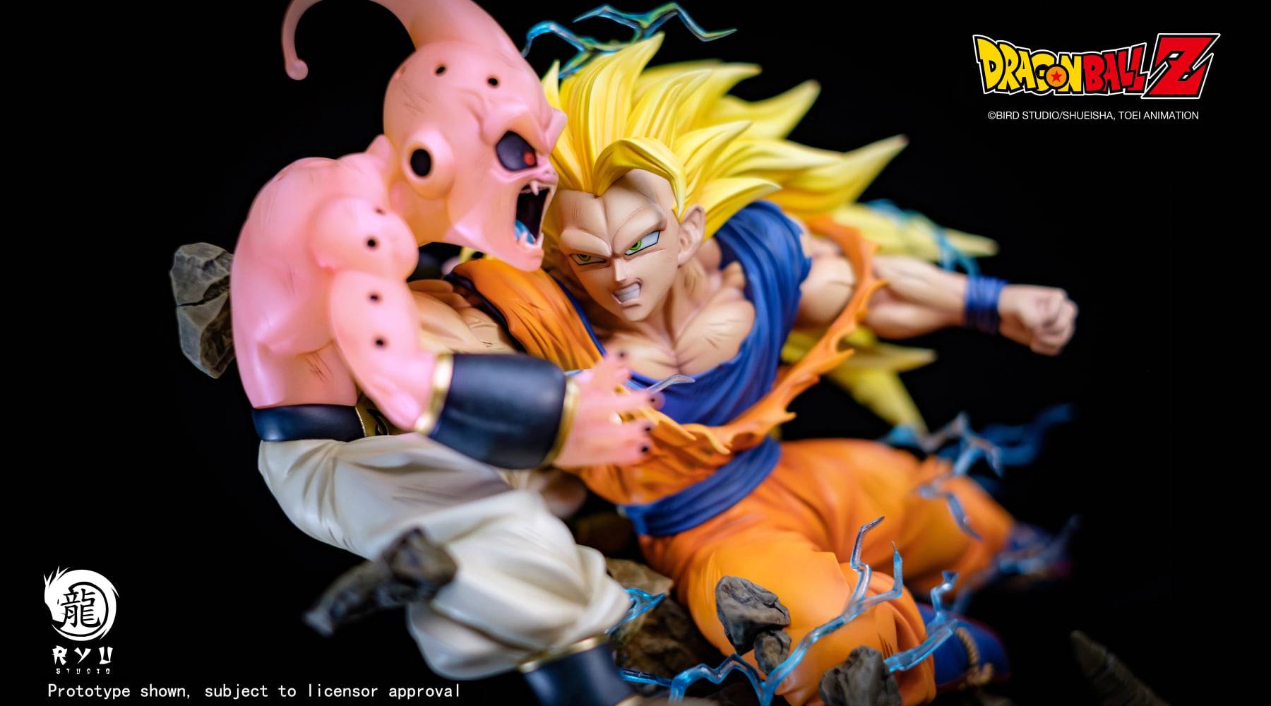 Ryu Studio Dragon Ball SSJ3 Goku vs Kid Buu 1/6 Licensed Statue (Ready Stock)