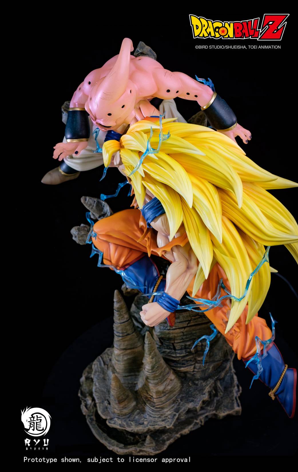 Ryu Studio Dragon Ball SSJ3 Goku vs Kid Buu 1/6 Licensed Statue (Ready Stock)