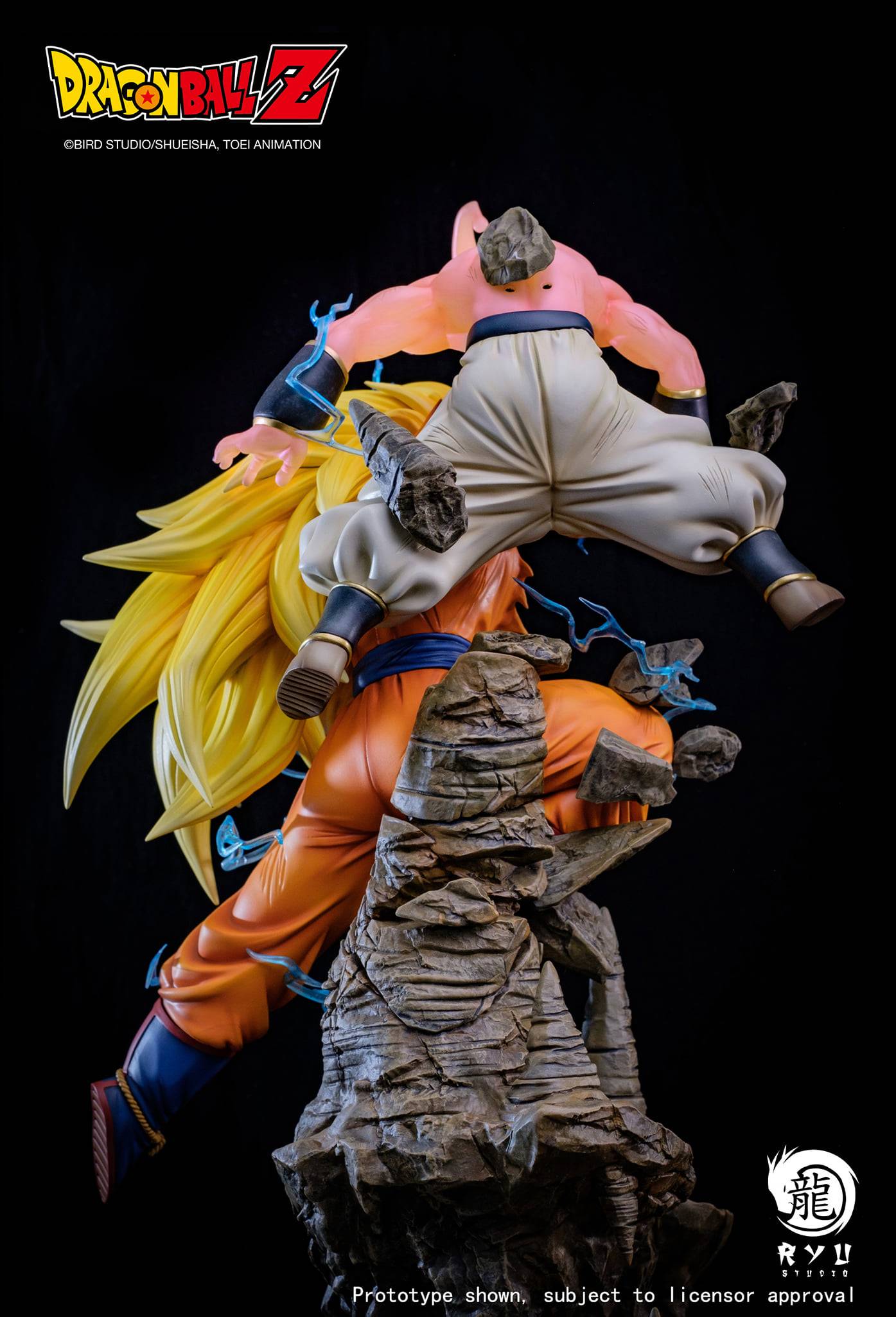 Ryu Studio Dragon Ball SSJ3 Goku vs Kid Buu 1/6 Licensed Statue (Ready Stock)